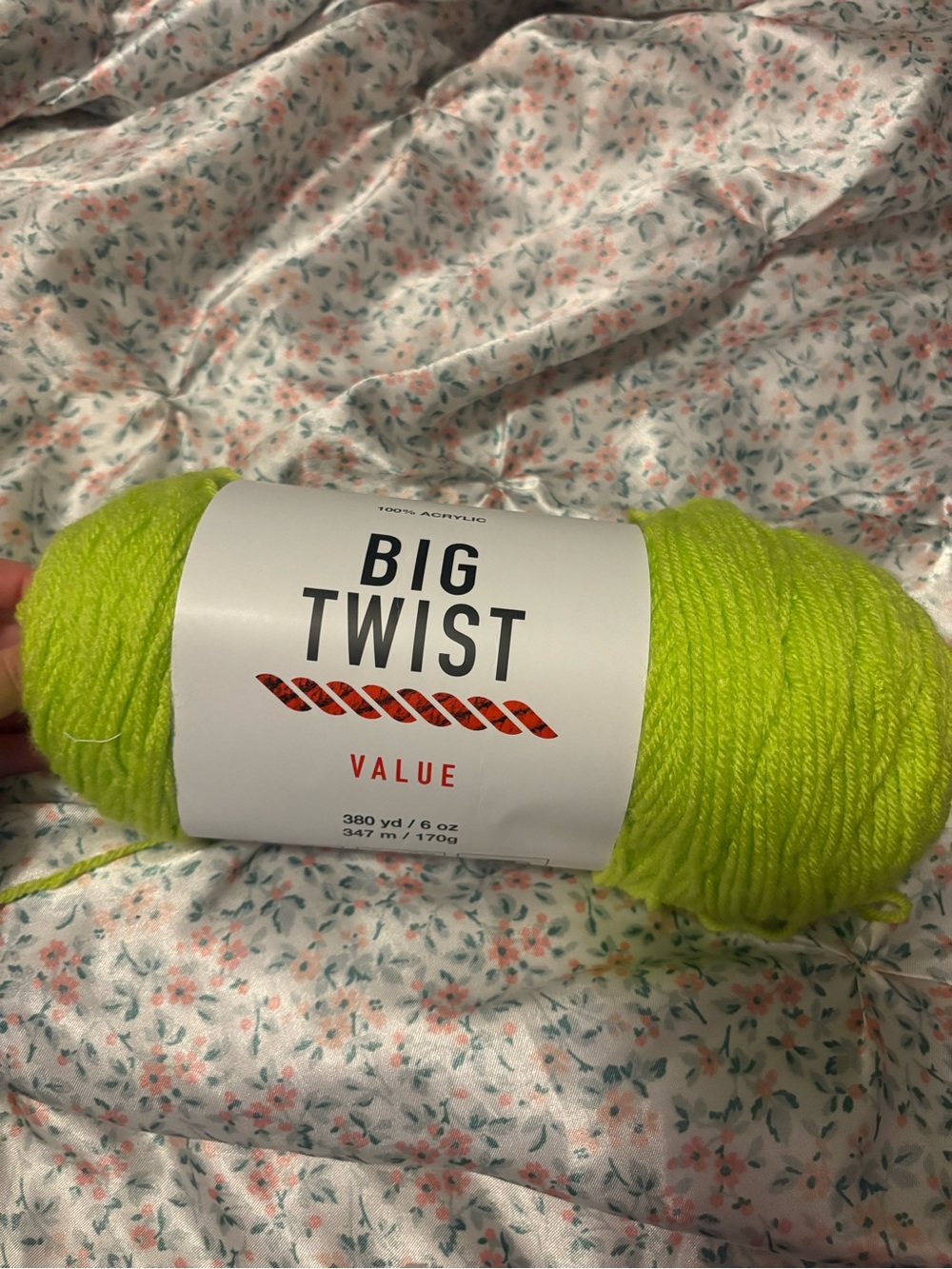 Value Yarn - Bright Lime Green